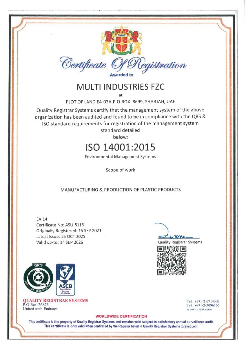 Environmental Management Systems certificate preview